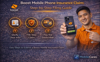 Step-by-step guide on how to file a Boost Mobile phone insurance claim for screen repair or theft.