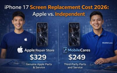 iPhone 17 screen replacement cost 2026 comparison Apple vs independent repair