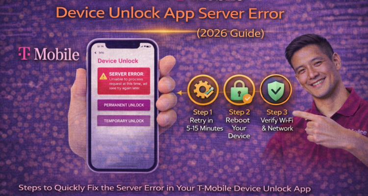 How to Fix T-Mobile Device Unlock App Server Error (2026 Guide)